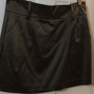 Olive mini skirt